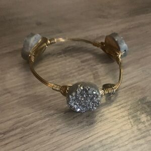 Gold and Silver Druzy Bracelet bourbon & bowties